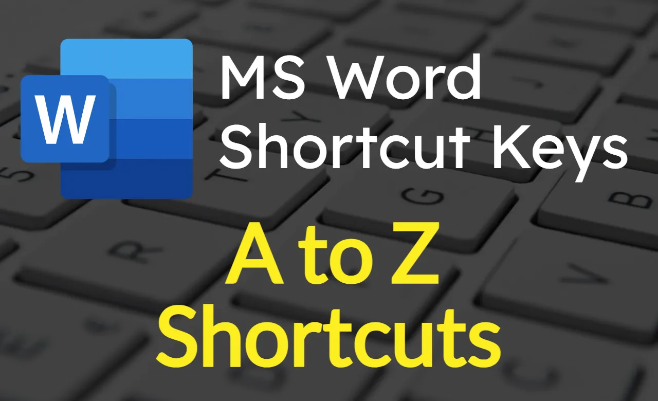 MS Word Shortcut key